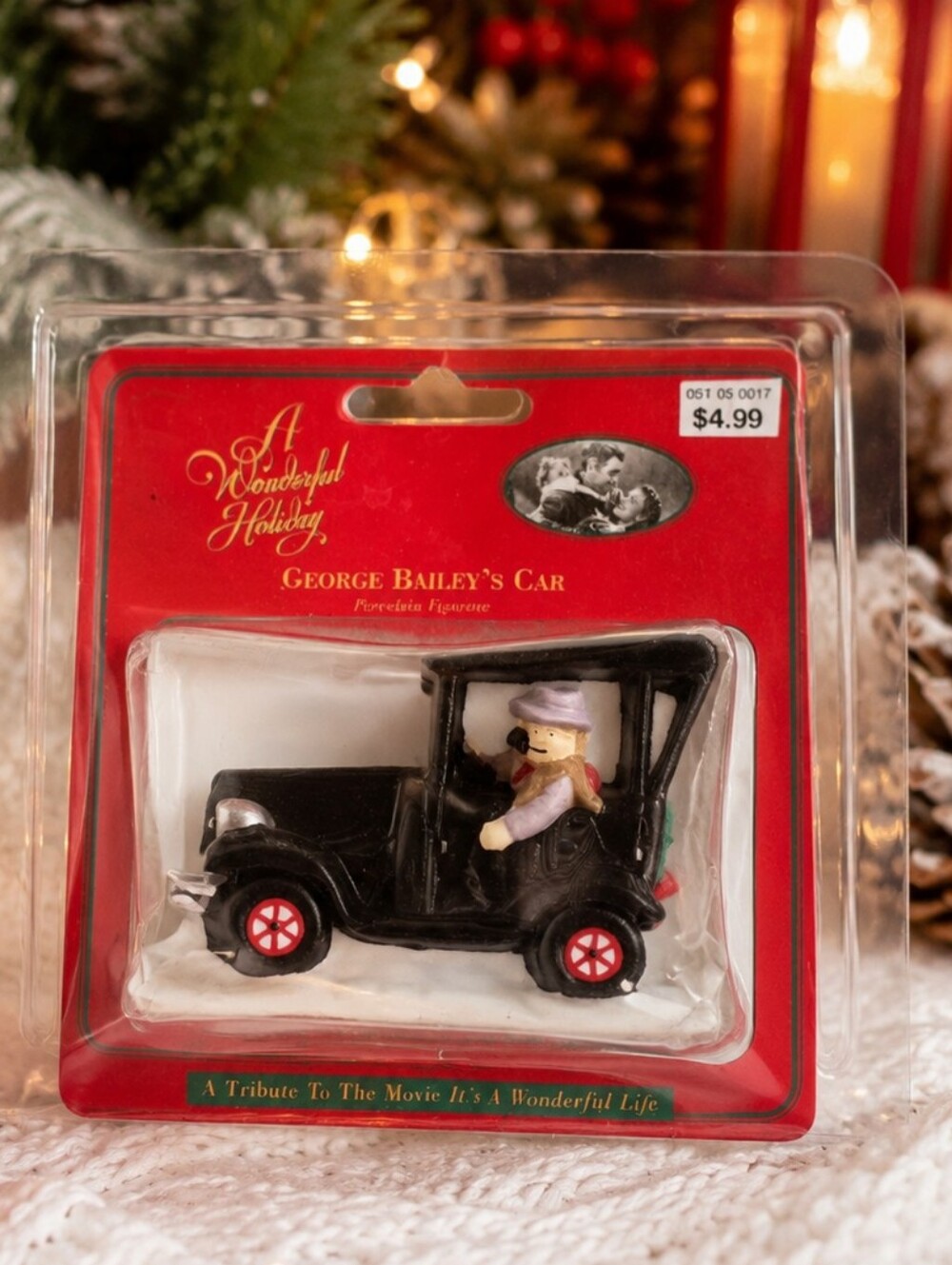 George Bailey's Car Porcelain Figurine NIP It's a Wonderful Life 1997